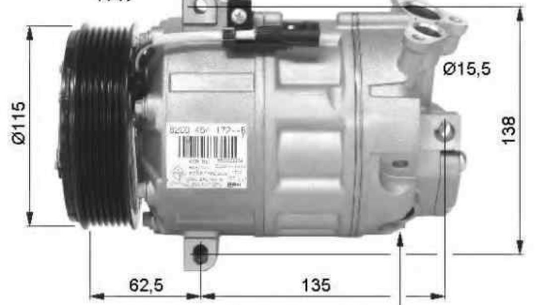 Compresor, climatizare OPEL MOVANO B caroserie NRF 32425G