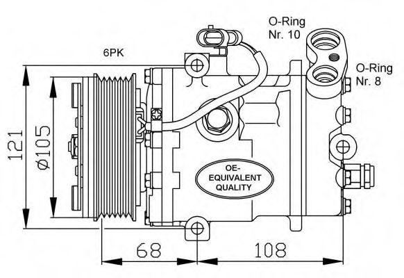 Compresor, climatizare OPEL ZAFIRA A (F75) (1999 - 2005) NRF 32232 piesa NOUA