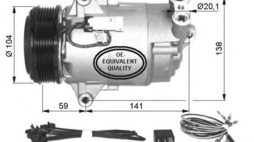 Compresor, climatizare OPEL ZAFIRA B (A05) (2005 - 2016) NRF 32427 piesa NOUA