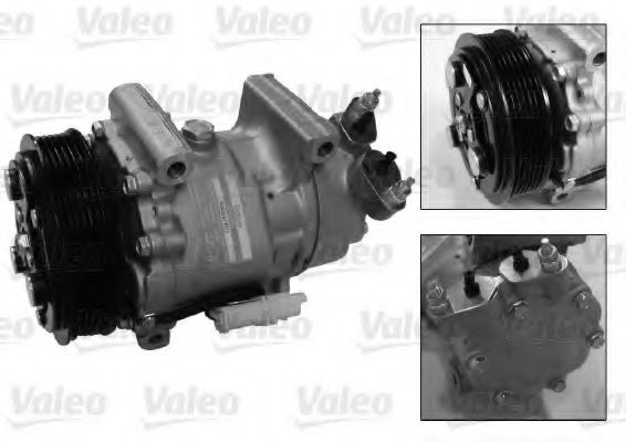 Compresor, climatizare PEUGEOT 206 CC (2D) (2000 - 2016) VALEO 813189 piesa NOUA