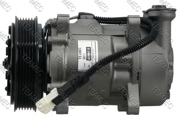 Compresor, climatizare PEUGEOT 206 Hatchback (2A/C) (1998 - 2016) TEAMEC 8600118 piesa NOUA