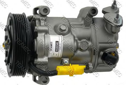 Compresor, climatizare PEUGEOT 207 (WA, WC) (2006 - 2016) TEAMEC 8608502 piesa NOUA