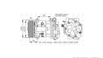 Compresor, climatizare Peugeot 407 (6D_) 2004-2016...