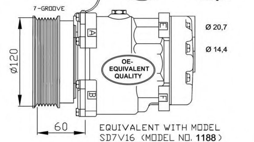Compresor, climatizare RENAULT MASTER II caroserie (FD) (1998 - 2010) NRF 32711 piesa NOUA