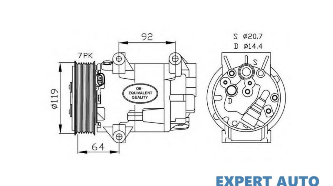 Compresor, climatizare Renault MEGANE II Coupe-Cabriolet (EM0/1_) 2003-2009 #2 01140855