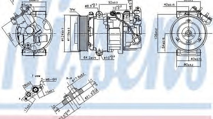 Compresor, climatizare RENAULT MEGANE III Grandtour (KZ0/1) (2008 - 2016) NISSENS 890299 piesa NOUA