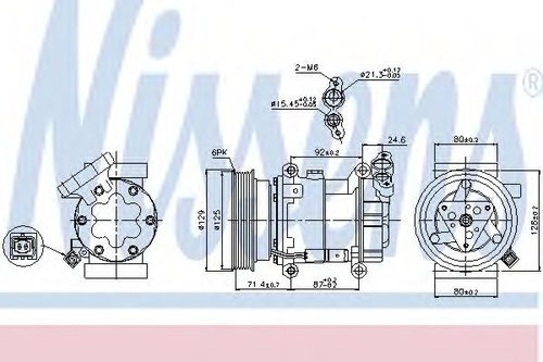 Compresor, climatizare RENAULT MODUS / GRAND MODUS (F/JP0) (2004 - 2016) NISSENS 89332 piesa NOUA