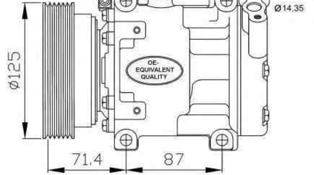 Compresor, climatizare RENAULT SANDERO/STEPWAY I NRF 32742