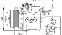 Compresor, climatizare SAAB 9-3 Cabriolet (YS3D) (...