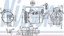 Compresor, climatizare SAAB 9-3 combi NISSENS 8930...