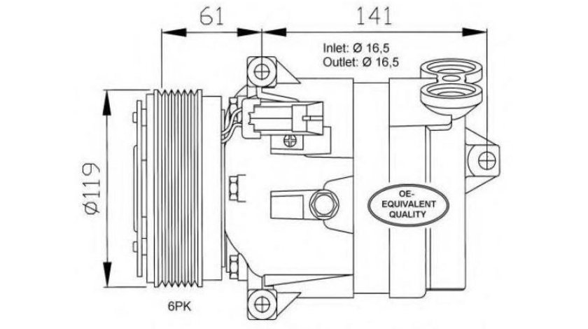 Compresor, climatizare Saab 9-3 (YS3D) 1998-2003 #2 01135240