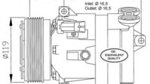 Compresor, climatizare SAAB 9-5 Combi (YS3E) (1998...