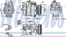 Compresor, climatizare SAAB 9-5 (YS3E) NISSENS 892...