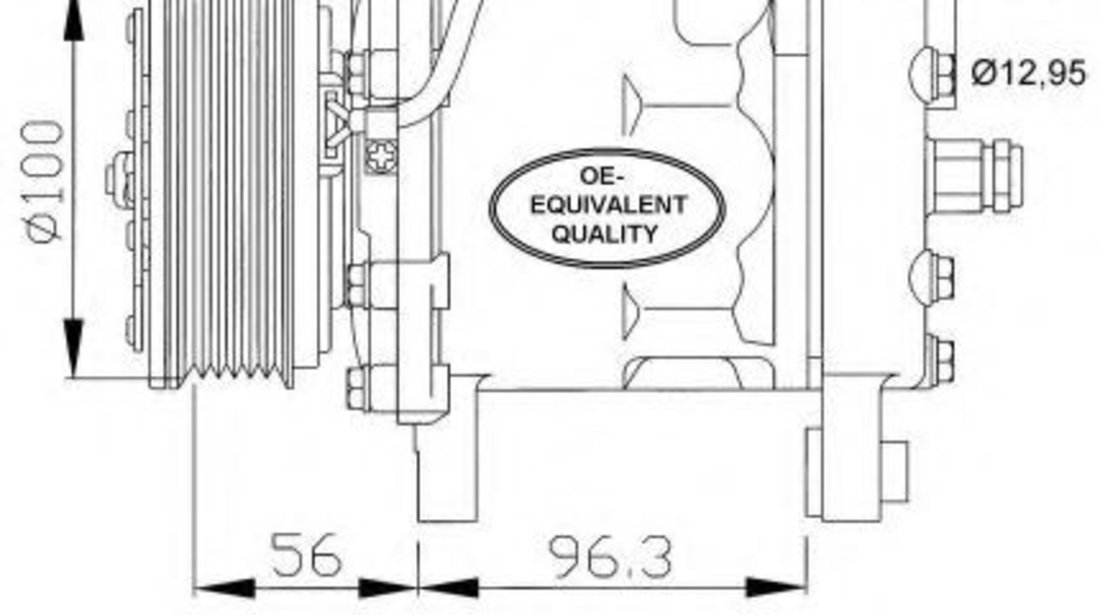 Compresor, climatizare SEAT CORDOBA (6K2) (1999 - 2002) NRF 32065 piesa NOUA