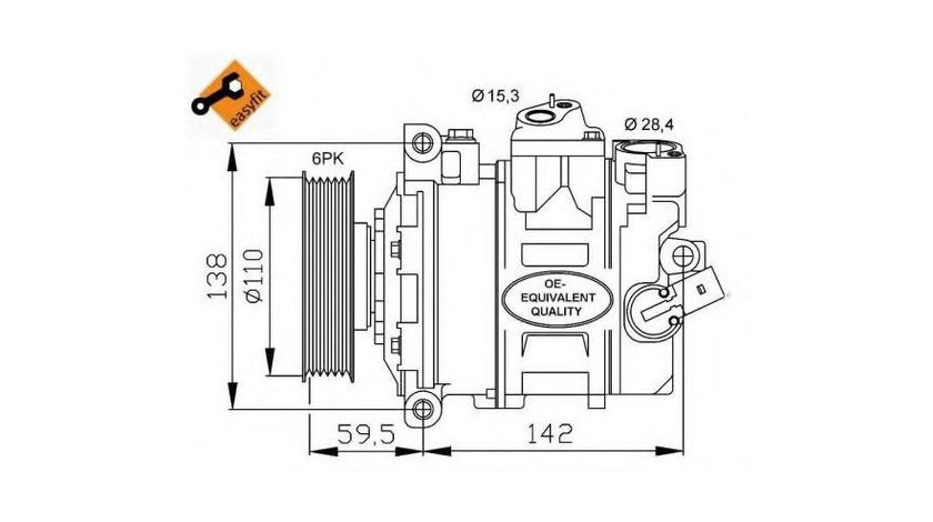 Compresor, climatizare Skoda FABIA 2006-2014 #2 1K0260859F