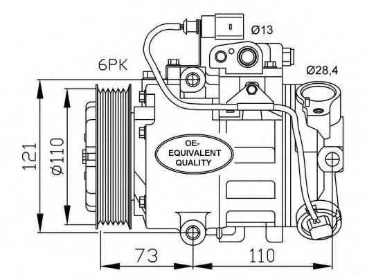 Compresor, climatizare SKODA FABIA I (6Y2) (1999 - 2008) NRF 32225 piesa NOUA
