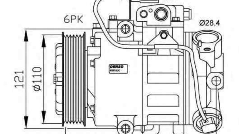 Compresor, climatizare SKODA ROOMSTER (5J) NRF 32225G