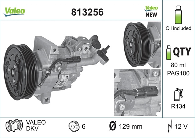 Compresor, Climatizare Valeo Dacia 813256