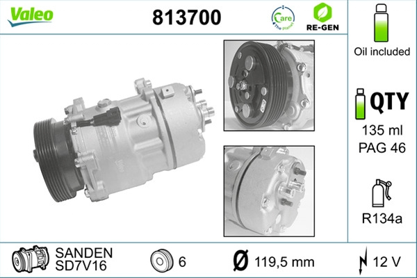 Compresor, Climatizare Valeo Ford 813700