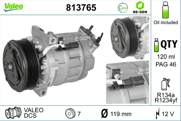 Compresor, Climatizare Valeo Nissan 813765