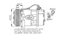 Compresor, climatizare Volkswagen VW LT Mk II plat...