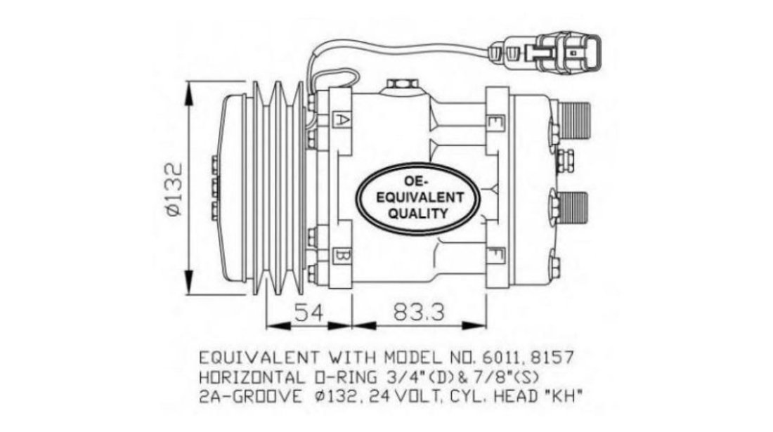 Compresor, climatizare Volvo FL 6 1985-2000 #3 1071995