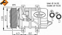 Compresor, climatizare VOLVO S80 I (TS, XY) (1998 ...