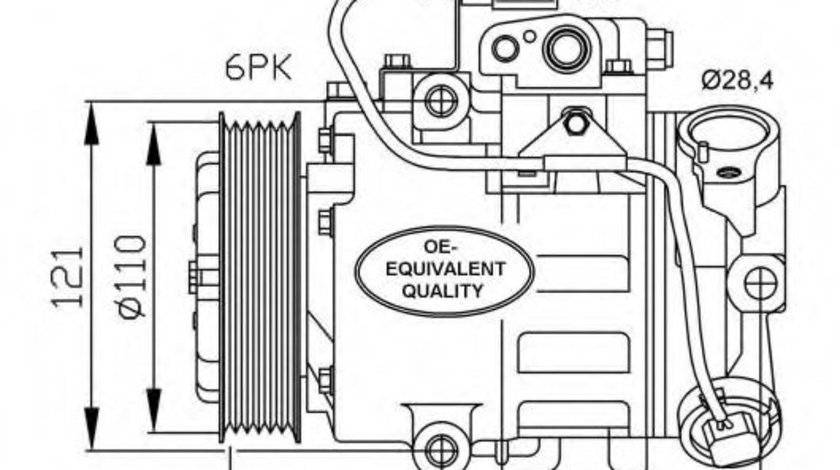 Compresor, climatizare VW GOLF IV (1J1) (1997 - 2005) NRF 32225 piesa NOUA