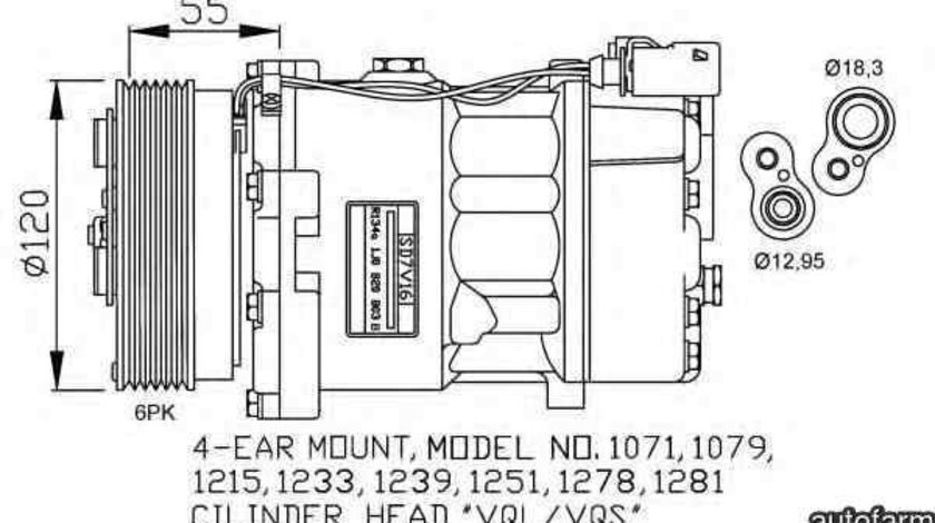 Compresor, climatizare VW GOLF IV (1J1) NRF 32206G