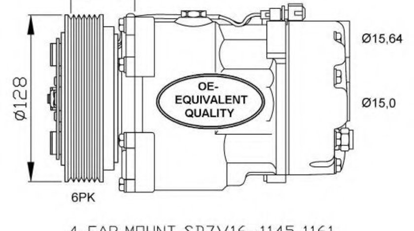 Compresor, climatizare VW LT II caroserie (2DA, 2DD, 2DH) (1996 - 2006) NRF 32489 piesa NOUA