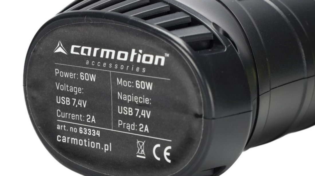 Compresor De Aer Wireless, 150 Psi, Automat Cu Manometru Digital, 4 Adaptoare Carmotion 63334