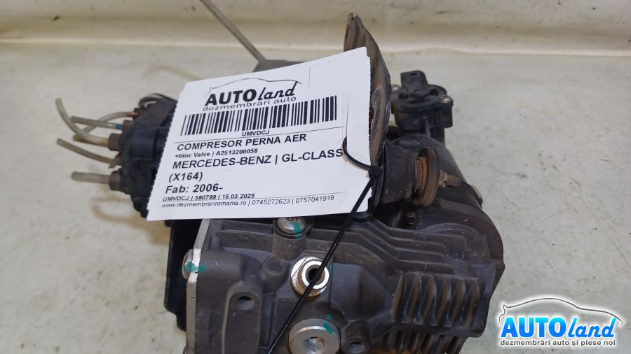 Compresor Perna Aer A2513200058 +bloc Valve Mercedes-Benz GL-CLASS X164 2006
