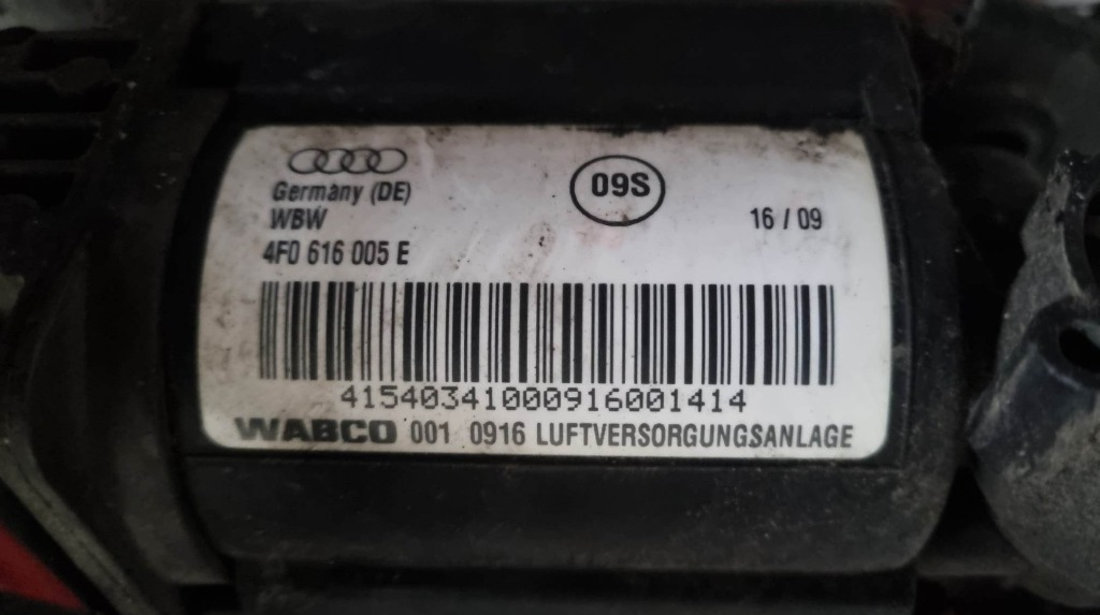 Compresor perne aer Audi A6 C6 2.0 TDI 140cp cod piesa : 4F0616005E