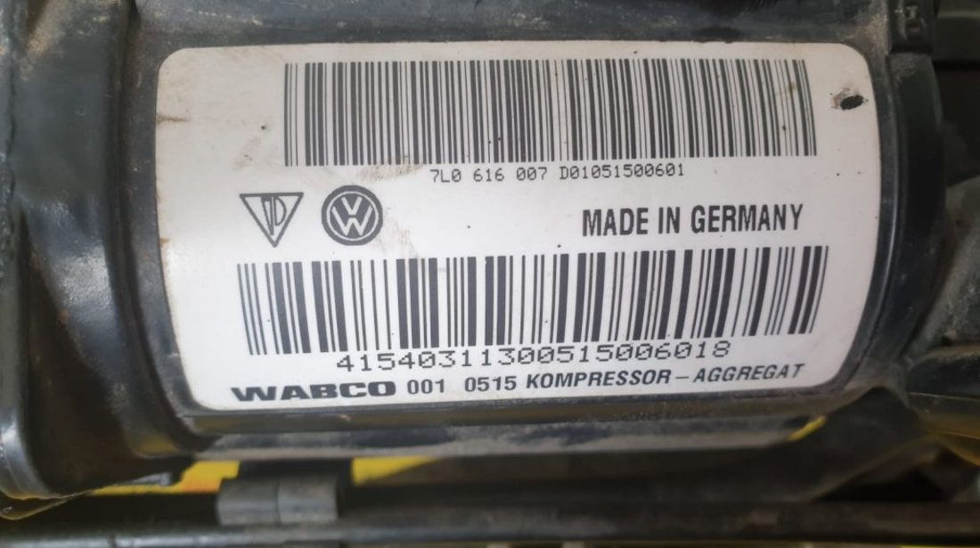 Compresor suspensie, perne de aer Vw Touareg 7L0616006D, 15.1500-0035.3