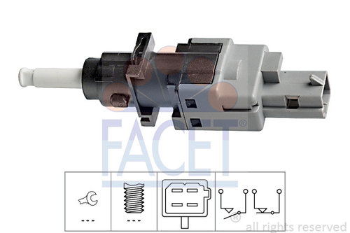 Comutator, actionare ambreiaj (Tempomat) (71196 FACET) Citroen,FIAT,LANCIA,PEUGEOT