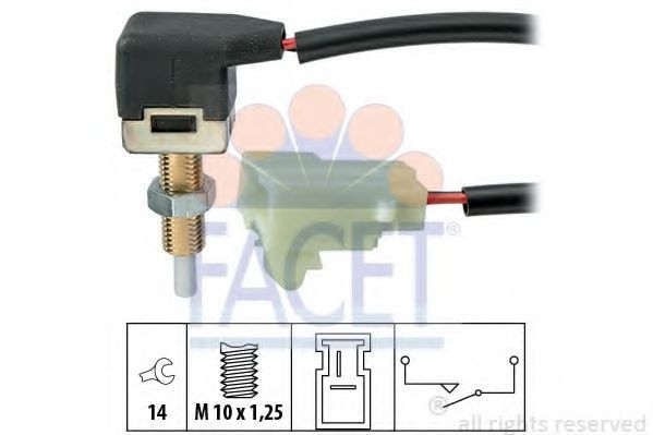 Comutator, actionare ambreiaj (Tempomat) KIA SOUL (AM) (2009 - 2013) FACET 7.1297 piesa NOUA