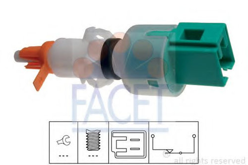 Comutator, actionare ambreiaj (Tempomat) PEUGEOT BIPPER Tepee (2008 - 2016) FACET 7.1249 piesa NOUA