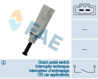 Comutator, actionare ambreiaj (Tempomat) VW GOLF IV (1J1) (1997 - 2005) FAE 24771 piesa NOUA