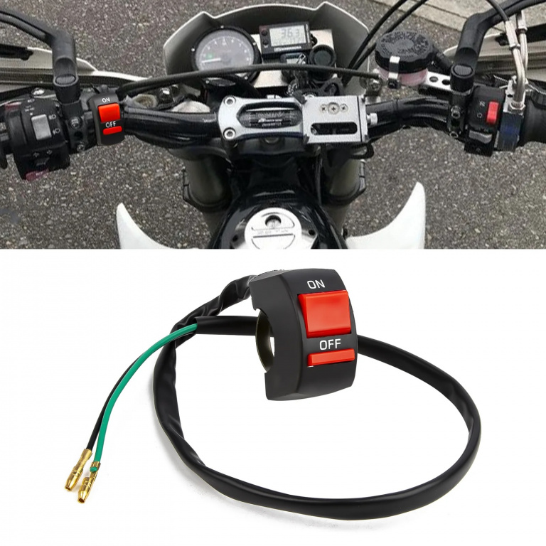 Comutator Aprindere On / Off Scuter / Motocicleta / ATV Montare Pe Ghidon 12V 10A Carmotion 86544