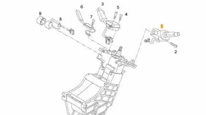 Comutator coloana directie Man TGA HERTH+BUSS JACKOPARTS 81.25509.0123