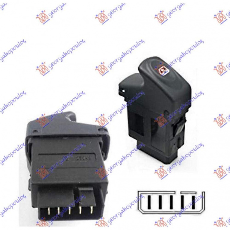 Comutator Comanda Geam - Ford Galaxy 2006 , 7s7t14a132b