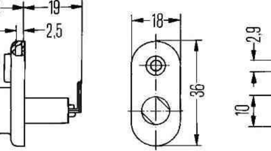 Comutator, contact portiera FORD ORION III (GAL) HELLA 6ZF 004 365-031