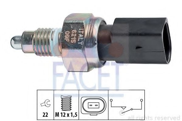 Comutator, lampa marsarier AUDI A3 Limousine (8VS) (2013 - 2016) FACET 7.6215 piesa NOUA