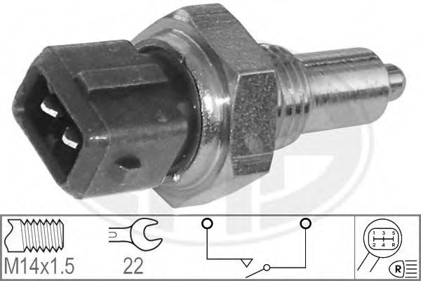 Comutator, lampa marsarier AUDI A8 (4D2, 4D8) (1994 - 2002) ERA 330249 piesa NOUA
