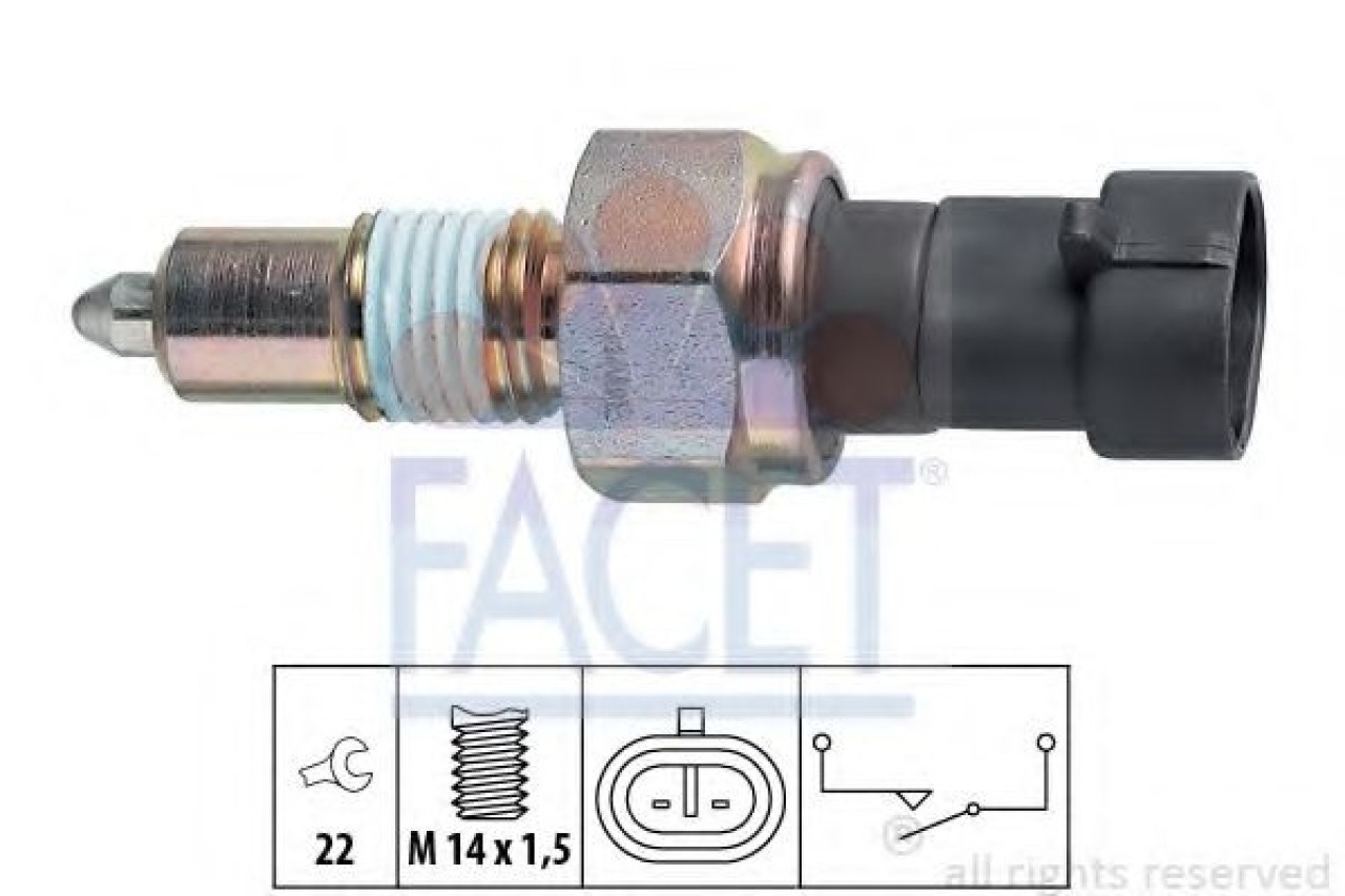 Comutator, lampa marsarier FIAT DOBLO Microbus (263, 152) (2009 - 2016) FACET 7.6067 piesa NOUA