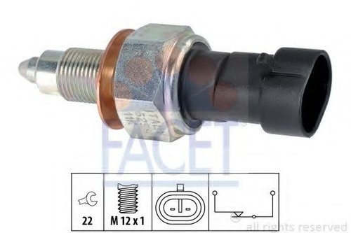 Comutator, lampa marsarier IVECO DAILY III platou / sasiu (1999 - 2006) FACET 7.6258 piesa NOUA
