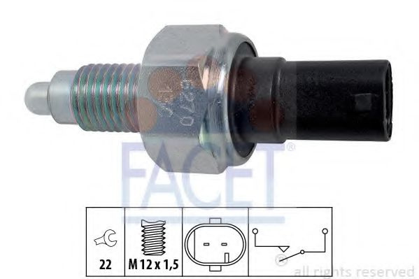 Comutator, lampa marsarier MERCEDES A-CLASS (W169) (2004 - 2012) FACET 7.6270 piesa NOUA