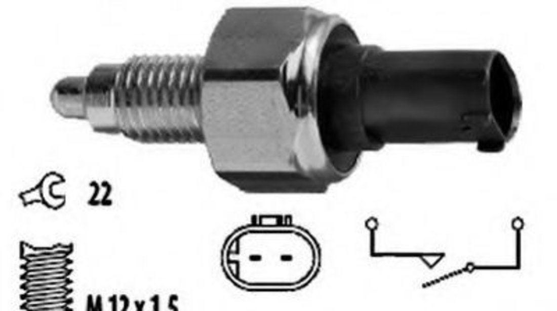 Comutator, lampa marsarier MERCEDES A-CLASS (W169) (2004 - 2012) MEAT & DORIA 36051 piesa NOUA