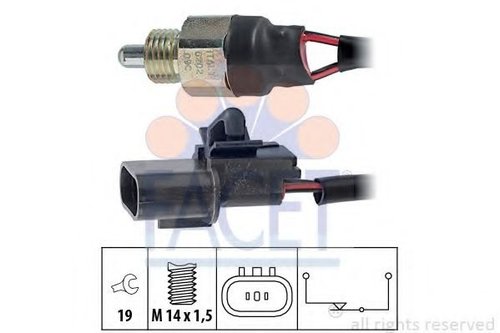 Comutator, lampa marsarier MITSUBISHI PAJERO CLASSIC (V2_W) (2002 - 2016) FACET 7.6202 piesa NOUA