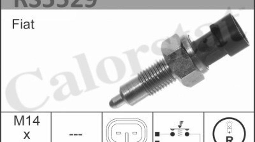 Comutator, lampa marsarier (RS5529 CALORSTAT by Vernet) ABARTH,ALFA ROMEO,CHRYSLER,Citroen,FIAT,INNOCENTI,LANCIA,OPEL,PEUGEOT,VAUXHALL